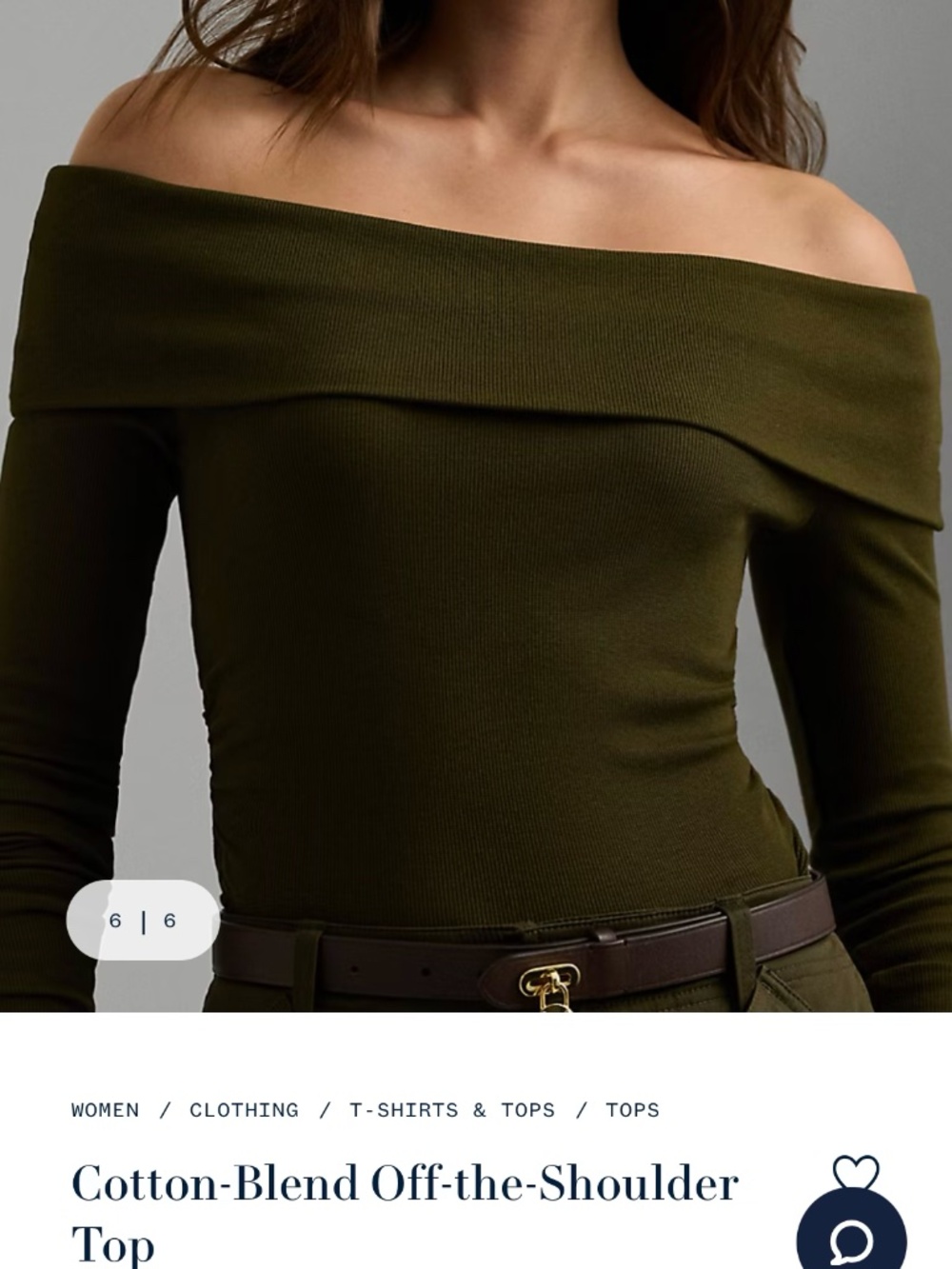 Polo Ralph Lauren Off Shoulder